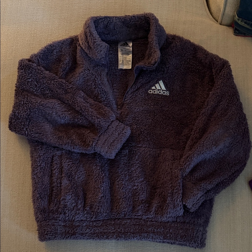 Adidas Dark Purple Fleece Jacket